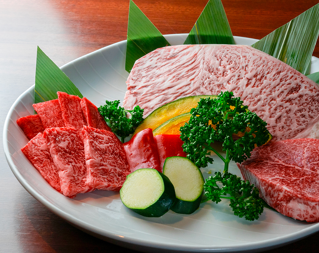 仙台牛極上焼肉盛り合わせ